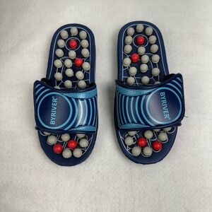 BYRIVER Acupressure Massage Sandals Byriver Acupressur Sliper Size S/7.5 Reflex